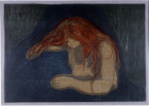 Vampyyri tekijältä Edvard Munch