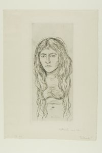 Nainen pitkät hiukset tekijältä Edvard Munch