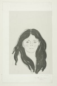 Nuori nainen Latinalaisesta korttelista tekijältä Edvard Munch