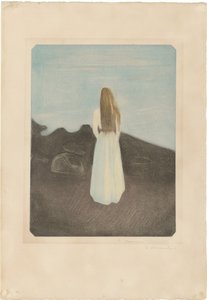 Nuori nainen rannalla tekijältä Edvard Munch