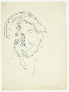 Taiteilijan vaimon, taidemaalari Agnes Weien (1878-1964) muotokuva kasvoilla