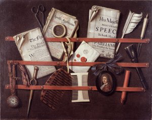 Kirjeteline, n. 1676 tekijältä Edwaert Colyer or Collier