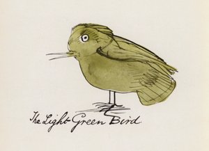 Edward Lear, Lintukirja: Vaaleanvihreä lintu (väri litho)