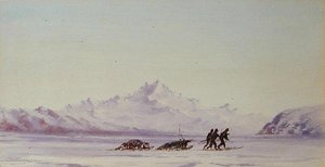 Arctic Scene (akvarelli paperille)