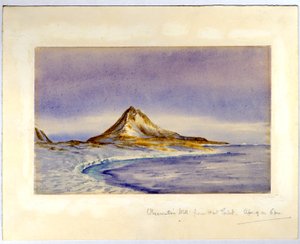 Observation Hill Hut Pointista, 1911 (wc paperilla) tekijältä Edward Adrian Wilson