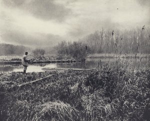 Tammikuinen ilta testissä (s/w-kuva) tekijältä Edward Alfred Barton