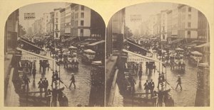 Broadway sadepäivänä, 1859.
