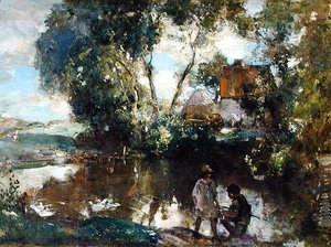 The Pool (öljy kankaalle)