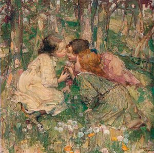 Mikä on OClock, c1904 tekijältä Edward Atkinson Hornel