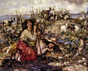 Missä Larks laulaa ja merilinnut kutsuvat tekijältä Edward Atkinson Hornel