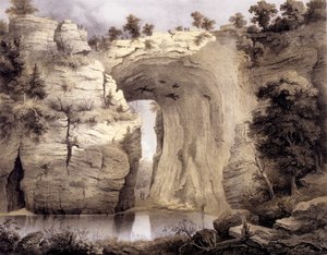 Natural Bridge, Rockbridge County, Album of Virginia, 1858