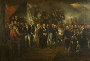 Ludvig XVIII:n alukselle tulo Doverissa tekijältä Edward Bird