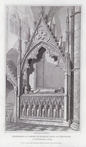 Muistomerkki Aymer de Valencelle, Earl of Pembroke, Westminster Abbeyssa (kaiverrus)