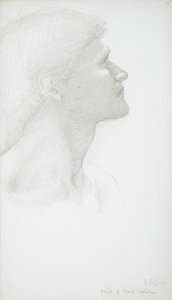 Miehen pää tekijältä Edward Burne-Jones