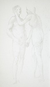 Kaksi naisalastonta tekijältä Edward Burne-Jones