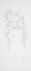 Kaksi miesten alastonkuvaa tekijältä Edward Burne-Jones
