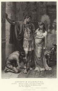 Antonius ja Kleopatra, Antonius ja Kleopatra, näytös III, kohtaus IX tekijältä Edward Burne Jones