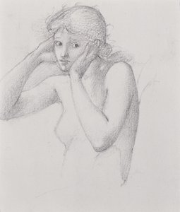 Kukkulakeiju (ks. 452519 recto) tekijältä Edward Burne Jones