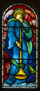 Hoarwithy, St Catherine, Morris & Co., Edward Burne-Jones, Trumpeting Angel, 1879 tekijältä Edward Burne Jones