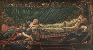 Legenda Briar Rosesta: Prinsessa oleva kaunotar, 1885-1890. tekijältä Edward Burne Jones