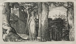 The Lady and the Rooks, 1829. tekijältä Edward Calvert