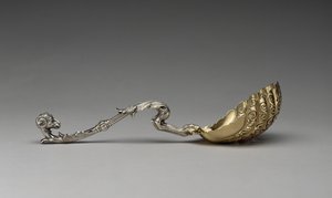 Sugar Sifter, c. 1858 (hopea ja hopea kullattu) tekijältä Edward Chandler Moore