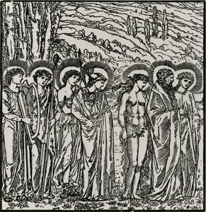 Sisäänpääsy jumalien joukkoon tekijältä Edward Coley (after) Burne Jones