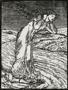 Psyyke heittäytyy jokeen tekijältä Edward Coley (after) Burne Jones