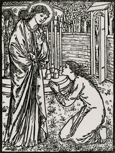 Psyche ja Juno tekijältä Edward Coley (after) Burne Jones