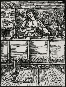 Laulu kun hän syö tekijältä Edward Coley (after) Burne Jones