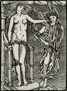 Venus lähettää Cupidon psyykelle tekijältä Edward Coley (after) Burne Jones