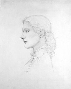 Lucy Merrillin muotokuva tekijältä Edward Coley Burne Jones