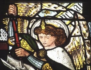 Pyhä Mikael tekijältä Edward Coley Burne Jones