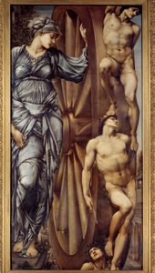 Onnenpyörä. Jones Edward Burnen (1833-1898) maalaus EC.ang tekijältä Edward Burne Jones