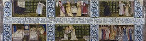 Beauty and the Beast -laattapaneeli, Morris, Marshall, Faulkner & Co., n. 1867 tekijältä Edward Burne Jones