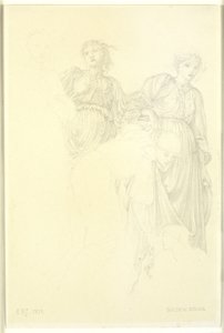 Naisryhmä, maalauksen esiselvitys, Kultaiset portaat tekijältä Edward Coley Burne Jones