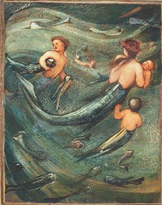 Merenneidot syvyydessä, 1882 tekijältä Edward Burne Jones