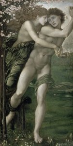 Phyllis ja Demophoon, 1870 tekijältä Edward Burne Jones