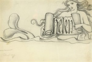 Tutkimus Helenille, n. 1880 tekijältä Edward Burne Jones