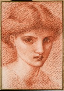 Tutkimus tytön päästä tekijältä Edward Burne Jones