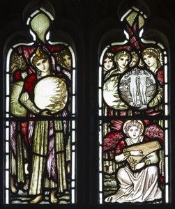 The Days Of Creation, 1874 (lasimaalauksia) tekijältä Edward Burne Jones