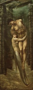 Meren syvyydet, 1886 tekijältä Edward Burne Jones