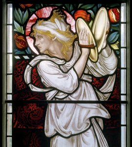 Waterford, St Michael & All Angels, Morris & Co., Edward Burne-Jones, Miriam yksityiskohta, 1872. tekijältä Edward Burne Jones