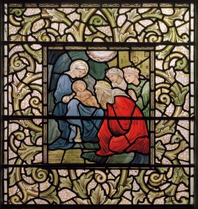 Wilden, All Saints, Morris & Co., Edward Burne-Jones, John Henry Dearle (1859-1932), The Adoration of The Magi, 1902-1914, Louisa, Alfred, Baldwinit, pääministeri, metodisti, Worcestershire, taide, taiteet.