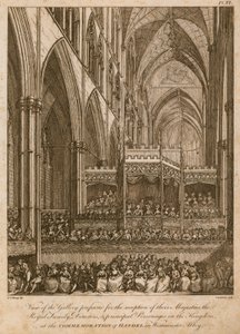 Händelin muistotilaisuus, Westminster Abbey, Lontoo tekijältä Edward Dayes
