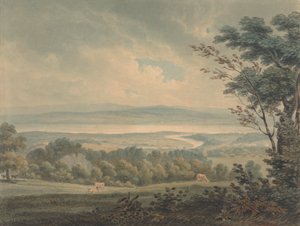 Severn- ja Wye-jokien tapaaminen Chepstowin lähellä tekijältä Edward Dayes