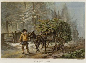 Holly Cart (chromolitho) tekijältä Edward Duncan