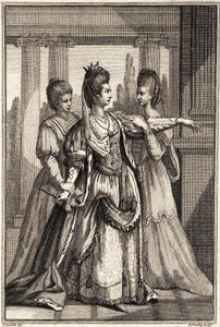 Mary Ann Yates Kleopatrana Drydensin elokuvassa All for Love n.1778.