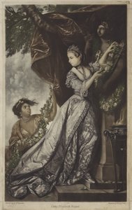 Lady Elizabeth Keppel (värillinen kaiverrus)