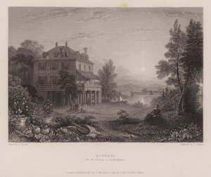 Villa Diodati, Lord Byronin asuinpaikka (kaiverrus) tekijältä Edward Francis (after) Finden